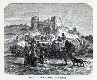 Kelten in ihrem Häuptlingsdienst, 1882 von Unbekannt