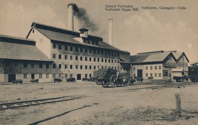Zentrale Vertientes Zuckerfabrik, Camaguey, Kuba, ca. 1910 von Unbekannt