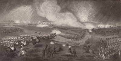Angriff der britischen Truppen auf der Straße nach Windlesham, 24. April 1854, 1854 1909 von Unbekannt