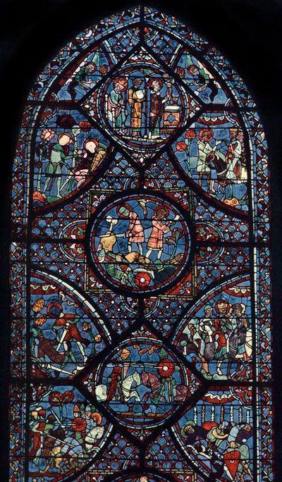 Karl der Große Fenster, Kathedrale von Chartres, Frankreich, um 1225 von Unbekannt