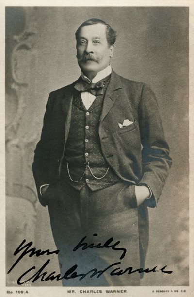 Charles Warner, englischer Schauspieler, um 1890-um 1909 von Unbekannt