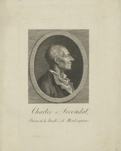 Charles de Secondat, Baron de Montesquieu 1689-1755, ca. 1795 von Unbekannt