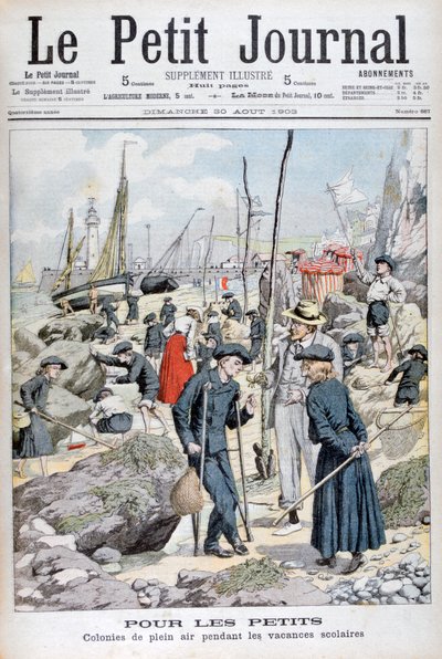 Kinderferienlager während der Schulferien, 1903 von Unbekannt