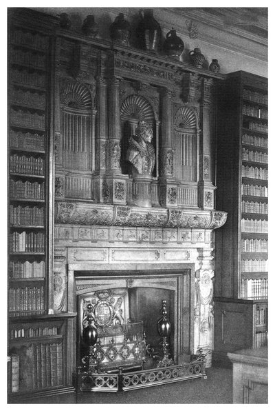 Kaminstück der Bibliothek im Windsor Castle, 1896 von Unbekannt