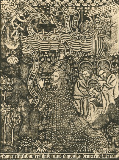 Christus am Ölberg, Punktdruck, 1915 von Unbekannt