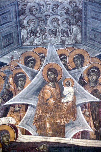 Christus mit der Seele der Jungfrau an den Toren des Himmels, 1321-1322 von Unbekannt