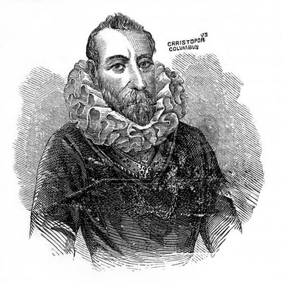 Christoph Kolumbus, italienischer Entdecker und Händler, um 1872 von Unbekannt