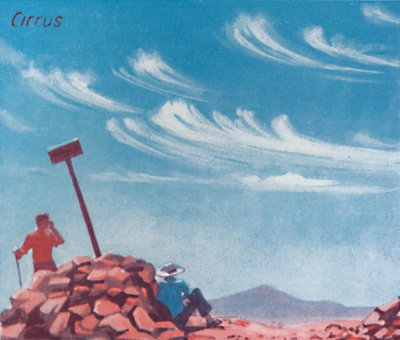 Cirrus - Ein Dutzend der wichtigsten Wolkenformen am Himmel, 1935 von Unbekannt