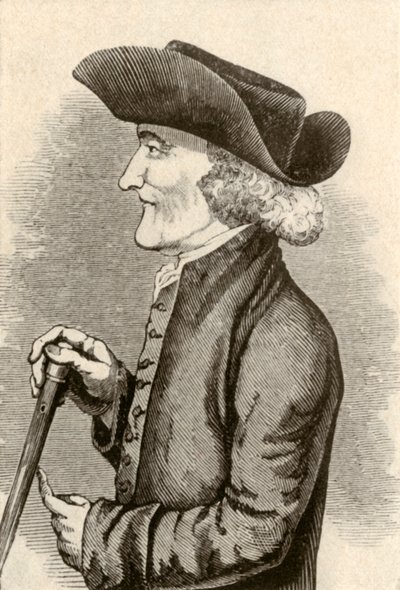 Dreispitz getragen von einem Quäker-Gentleman aus Pennsylvania, 1774, 1937 von Unbekannt