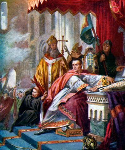 Krönung von Wilhelm dem Eroberer von Unbekannt