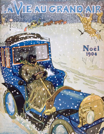 Titelblatt der Weihnachtsausgabe der Zeitschrift La Vie au Grand Air, 1904 von Unbekannt