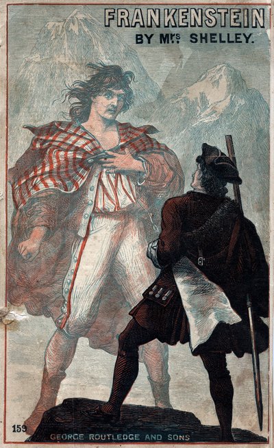 Cover von Frankenstein, von Mary Shelley, spätes 19. Jahrhundert von Unbekannt