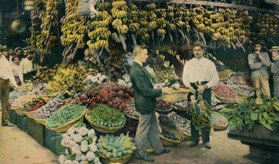 Kubanischer Obstladen, ca. 1910 von Unbekannt