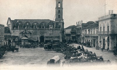 Zollhaus und Platz, Havanna, Kuba, ca. 1900 von Unbekannt