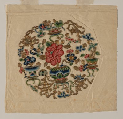 Ausgeschnittenes Motiv, Nadelarbeit, China, Qing-Dynastie 1644-1911, 19. Jahrhundert von Unbekannt