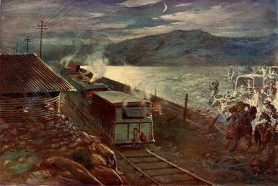 De Wets Versuch, die Eisenbahn zu überqueren, 1902 von Unbekannt
