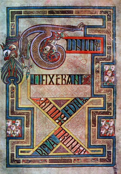 Geschmückte Seite, 800 n. Chr., 20. Jahrhundert von Unbekannt