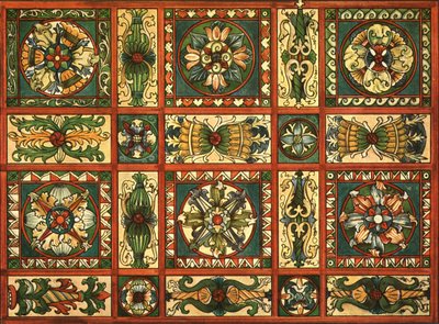 Dekoration in der St. Valentinskirche, Chechlau, 1928 von Unbekannt