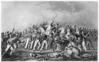 Niederlage der Sealkote-Meuterer durch die Kolonne von General Nicholson, 1857, ca. 1860 von Unbekannt