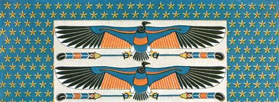 Detail der Deckenmalerei im Grab von Bekenranef in Sakkara, Ägypten, 1928 von Unbekannt