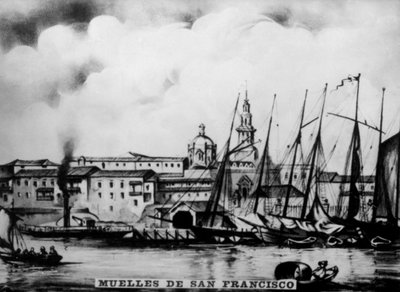 Docks von San Francisco, 19. Jahrhundert, 1920er Jahre von Unbekannt