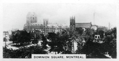 Dominion Square, Montreal, Kanada, um 1920er Jahre von Unbekannt