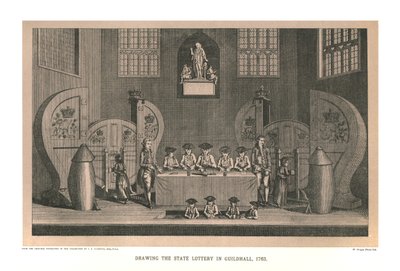 Ziehung der Staatslotterie, 1763 von Unbekannt