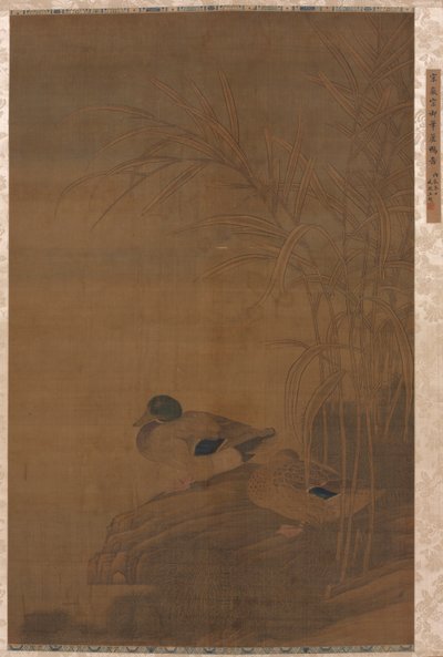 Enten unter Schilf, 1400er Jahre von Unbekannt
