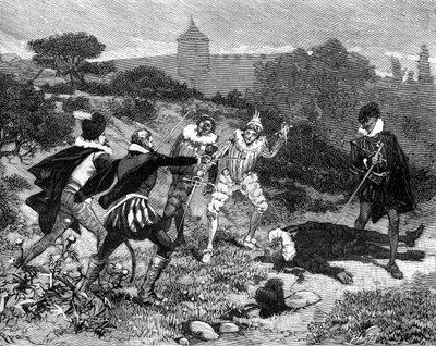 Duell der Mignons, 27. April 1578, 1882-1884 von Unbekannt