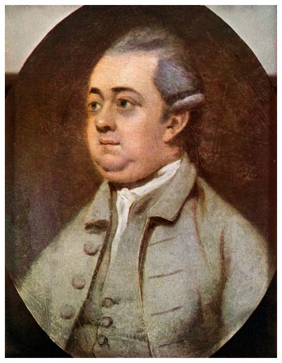 Edward Gibbon, britischer Historiker, 1773 von Unbekannt