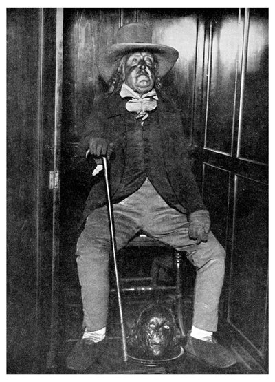 Effigie von Jeremy Bentham mit seinem einbalsamierten Kopf, University College, London von Unbekannt