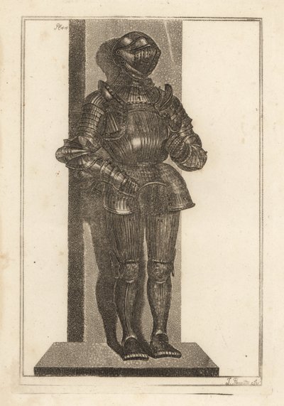 Eleganter Anzug aus geriffelter Rüstung, von Lord Warwick aus Deutschland mitgebracht von Unbekannt