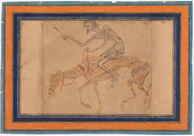 Abgemagerter Pferd und Reiter, ca. 1625 von Unbekannt