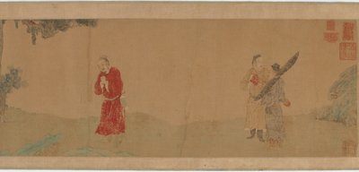 Kaiser Shi Le verehrt einen buddhistischen Mönch von Unbekannt