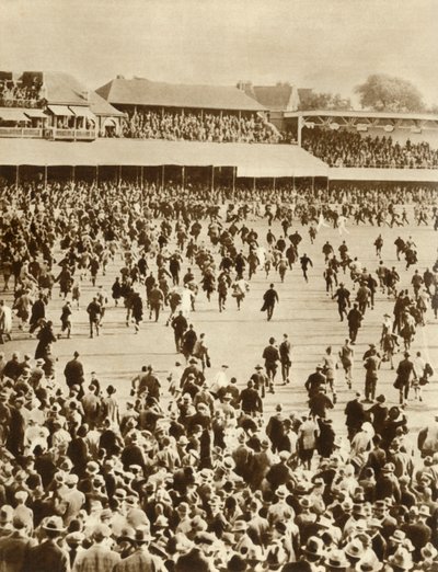 England gewinnt The Ashes gegen Australien, Oval Cricket Ground, London, 1926, 1935 von Unbekannt