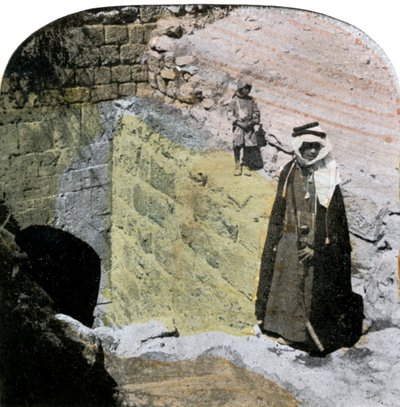 Eingang zum Jungfrauenbrunnen, Jerusalem, Israel, spätes 19. Jahrhundert von Unbekannt