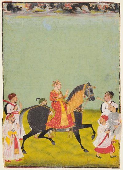 Reiterbildnis von Raj Singh II., Sohn von Pratap Singh, reg. 1752-55, ca. 1760 von Unbekannt