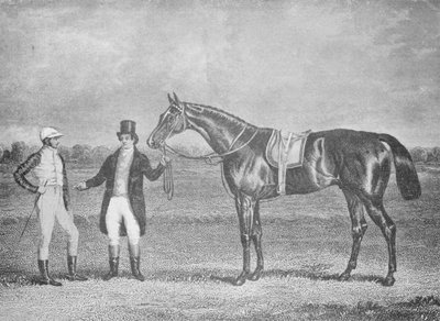 Euklid, Zweiter im St. Leger, 1839, nach einem toten Rennen mit Charles XII, um 1839 von Unbekannt