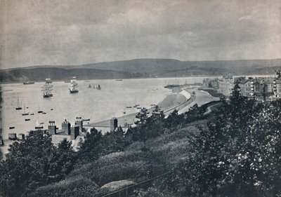 Exmouth - Ansicht des Strandes und des gegenüberliegenden Ufers, 1895 von Unbekannt