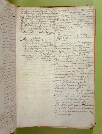 Auszug aus den Aufzeichnungen der Conciergerie über die Verurteilung zum Tod durch Hinrichtung und Verbrennung der Marquise de Brinvilliers, April 1673 von Unbekannt