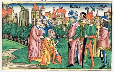 Esra 6:16: der Tempel von Jerusalem wird von König Darius eingeweiht von Unbekannt
