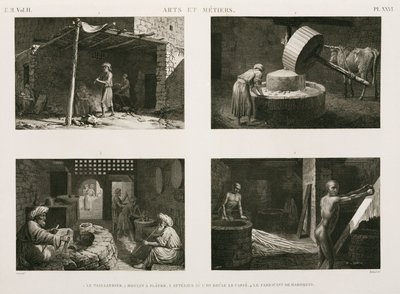 Herstellung, Verschiedene Handwerksindustrien, Ägypten, ca. 1798 von Unbekannt