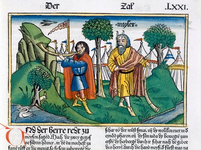 Faksimile-Kopie von Numeri 2, die Lageraufstellungen der Israeliten von Unbekannt