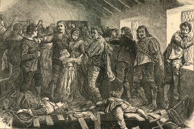 Einsturz der Kapelle in Blackfriars, 1623, 1897 von Unbekannt