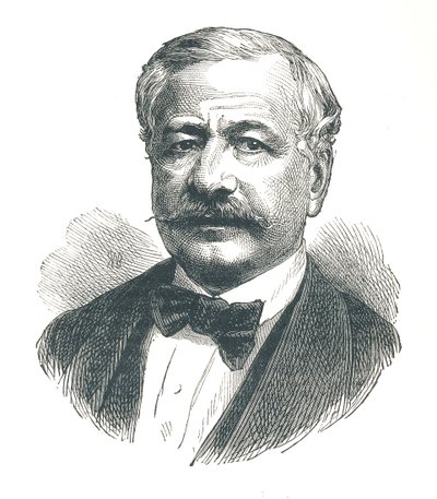 Ferdinand de Lesseps, französischer Diplomat und späterer Entwickler des Suezkanals, 1893 von Unbekannt