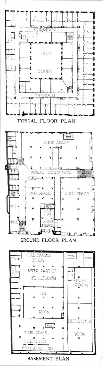 Grundrisse, das SW Straus & Co Gebäude, Chicago, Illinois von Unbekannt