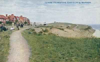 Folkestone: East Cliff & Warren, spätes 19. - frühes 20. Jahrhundert von Unbekannt