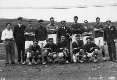 Fußballmannschaft, Hammerfest, Nordnorwegen, 20. Juli 1929 von Unbekannt