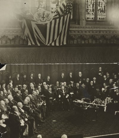 Freiheit der Stadt London verliehen an Theodore Roosevelt in der Guildhall, London von Unbekannt