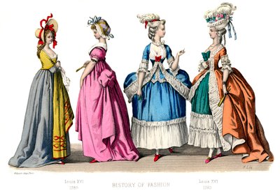 Französisches Kostüm: Louis XVI., 1882 von Unbekannt